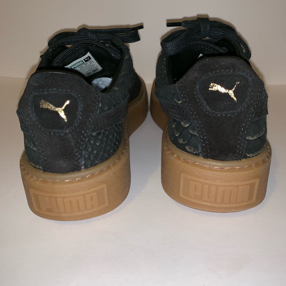 Rihanna Black and Gold Pumas⭐️Take 50% OFF - Picture 2 of 5